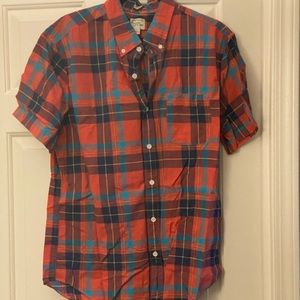 Mens jcrew short sleeve button down